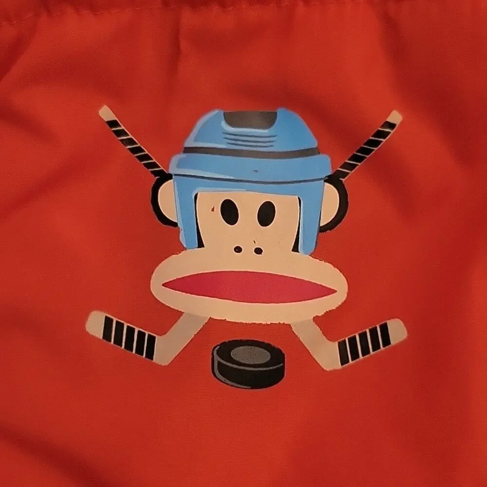Kids Paul Frank Target Puffer Vest Hockey‎ Graphic Orange 4T